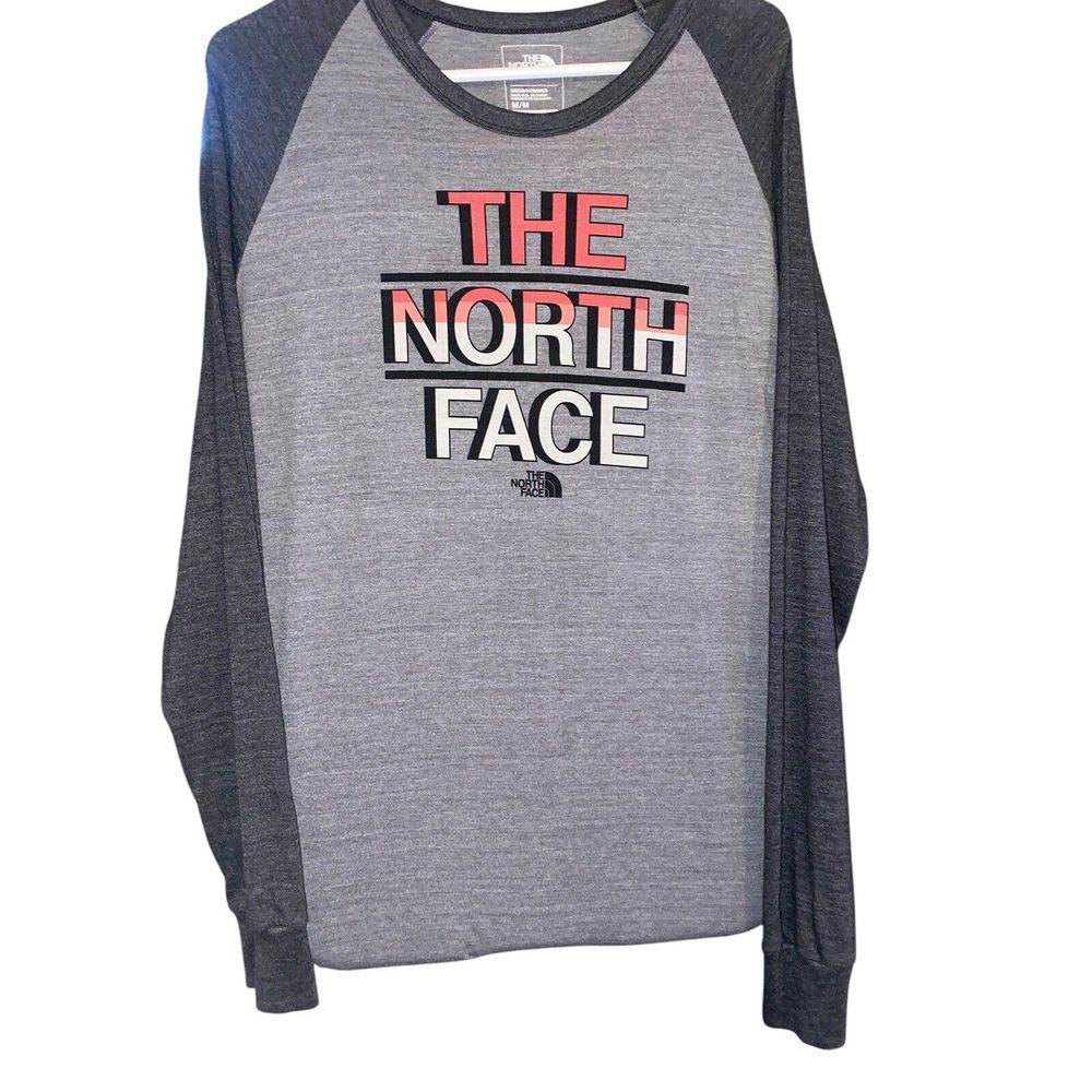 North Face Mens Long Sleeve Shirt Crew Neck Lightweight Medium